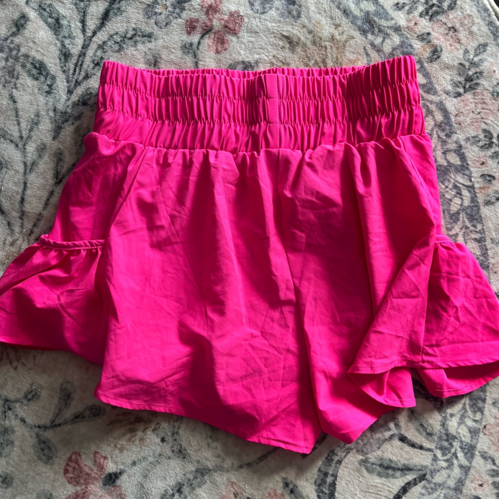 Vibrant Pink Women's Shorts side pockets lined